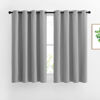 Picture of NICETOWN Bedroom Blackout Curtains Panels - Window Treatment Thermal Insulated Solid Grommet Vertical Drapes for Nursery (1 Pair, 52 by 54 Inch, Silver Grey)