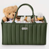 Picture of Blissful Diary Baby Diaper Caddy Organizer, Stylish Storage Basket for Newborn Essentials and Diaper Station, Gift for Baby Shower and Registry Must-Have, Deep Green