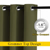 Picture of NICETOWN 84 inches Bedroom Curtains Panels - Functional Window Decorative Blackout Drapes for Bedroom, Thermal Insulated, Privacy Assured (Set of 2, 52 x 84 inches in Olive Green)