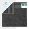 Picture of Cotton Paradise 100% Cotton Turkish Washcloths for Bathroom, 4 Piece Soft Absorbent Small Hand Face Towels Wash Rags for Body, Dark Gray Wash Cloths