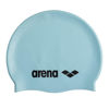Picture of Arena Classic Unisex Soft Silicone Swim Cap for Women and Men, Intensive Training and Racing Comfortable Non-Slip Long Hair Swimming Hat, Pastel Blue