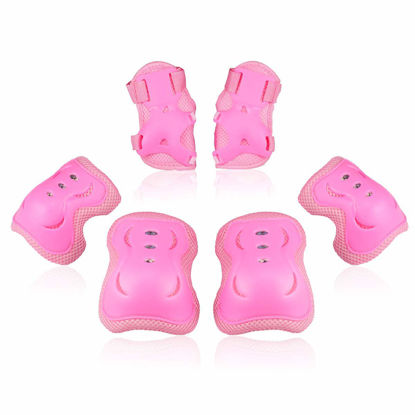 Picture of BOSONER Kids/Youth Knee Pad Elbow Pads Guards Protective Gear Set for Roller Skates Cycling BMX Bike Skateboard Inline Skatings Scooter Riding Sports