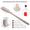 Picture of HOTEC High Heat Resistant Food Grade Silicone Rubber Spatula Set BPA Free for Baking, Cooking, and Mixing Non Stick Dishwasher Safe Set of 5, Khaki
