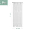 Picture of Mrs Awesome Stall Shower Curtain Liner 36x72, PEVA Plastic Shower Liner for Bathroom Lightweight & Waterproof, 36 x 72, Clear