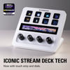 Picture of Elgato Stream Deck + White, Audio Mixer, Production Console and Studio Controller for Content Creators, Streaming, Gaming, with customizable touch strip dials and LCD keys, works with Mac and PC