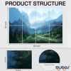 Picture of BUBOS 8 Pack Art Acoustic Panels Soundproof Wall Panels,48X32Inches Sound Absorbing Panels,Decorative Acoustical Wall Panels, Acoustic Treatment for Recording Studio,Adhesive Included,Landscapes02