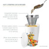 Picture of Tea Forte Jubilee KATI Steeping Cup, Ceramic Tea Infuser Cup with Lid & Stainless Steel Loose Leaf Tea Infuser