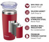 Picture of SUNWILL 20oz Tumbler with Lid, Stainless Steel Vacuum Insulated Double Wall Travel Tumbler, Durable Insulated Coffee Mug, Powder Coated Wine Red, Thermal Cup with Splash Proof Sliding Lid