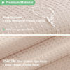 Picture of Dynamene Extra Long Shower Curtain - 96 Inch Long Waffle Weave Weighted Thick Cloth Bathroom Shower Curtain, Neutral Heavy Duty Hotel Bath Curtain Set with 12 Plastic Hooks,72x96, Blush Pink