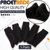 Picture of Merino Wool Socks Thermal Warm Winter Thick Hiking Boot Cabin Crew Cozy for Women Ladies Gift Stocking Stuffer Work Comfy Socks 5 Pack (Black Color) One Size