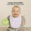 Picture of 8-Pack Organic Baby Bibs for Boys, Girls - Soft Cotton Drooling and Teething Baby Bibs, Baby Girl Bibs, Baby Boy Bibs, Baby Drool Bibs for Baby Girl, Boy, Newborn Infant Bibs (Lunaris)