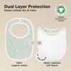 Picture of 8-Pack Organic Baby Bibs for Boys, Girls - Soft Cotton Drooling and Teething Baby Bibs, Baby Girl Bibs, Baby Boy Bibs, Baby Drool Bibs for Baby Girl, Boy, Newborn Infant Bibs (Lunaris)