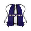 Picture of FOCO Baltimore Ravens NFL Team Stripe Wordmark Drawstring Backpack