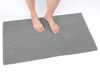 Picture of Cotton Paradise 100% Cotton Non Slip Bath Mats for Bathroom, 17x24 inch Soft Absorbent Quick Dry Machine Washable Floor Bath Mat, Light Grey Bath Rug