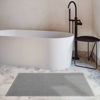 Picture of Cotton Paradise 100% Cotton Non Slip Bath Mats for Bathroom, 17x24 inch Soft Absorbent Quick Dry Machine Washable Floor Bath Mat, Light Grey Bath Rug