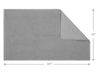 Picture of Cotton Paradise 100% Cotton Non Slip Bath Mats for Bathroom, 17x24 inch Soft Absorbent Quick Dry Machine Washable Floor Bath Mat, Light Grey Bath Rug