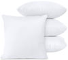 Picture of Utopia Bedding Zippered Waterproof Throw Pillow Protectors (No Pillow Inserts), European (Pack of 4, White), Bed Bug Proof Decorative Pillow Encasement Covers for Outdoors, Bed, Couch 26 x 26 inches