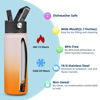 Picture of BJPKPK Insulated Water Bottles with Straw Lid, 22oz Cold & Hot Thermos, Stainless Steel Metal Water Bottle with 3 Lids, Reusable Thermos, Cups, Mugs for Daily Use-Coral