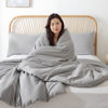 Picture of ROSGONIA California King Comforter Set Grey, 3pcs (1 Boho Cal King Comforter & 2 Pillowcases) All Season Lightweight Bedding Blanket Quilt