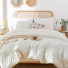 Picture of ROSGONIA Oversized King Comforter 128x120, 3pcs Super King Plus (1 Ivory Comforter & 2 Pillowcases) Lightweight Oversized King Bedding Set Blanket