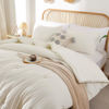 Picture of ROSGONIA Oversized King Comforter 128x120, 3pcs Super King Plus (1 Ivory Comforter & 2 Pillowcases) Lightweight Oversized King Bedding Set Blanket