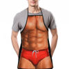 Picture of Landisun Apron Kitchen Chef Cooking Gag Gift 1 Piece of Creative Funny Grilling Baking (Macho Muscle Man)