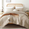 Picture of ROSGONIA California King Comforter Set Light Khaki, 3pcs (1 Boho Cal King Comforter & 2 Pillowcases) All Season Lightweight Bedspread Bedding Blanket