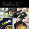 Picture of FLAIROSOL OLIVIA. The Original Advanced Oil Sprayer for Cooking, Kitchen, Salads, BBQs, Continuous Spray with Portion Control, 130ml Glass Olive Oil Sprayer(White Print)