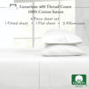 Picture of California Design Den 400 Thread Count 100% Cotton Sheets, King Size Sheet Set, Luxury Sheets & Pillowcases, Breathable Bedding for King Bed, Sateen King Bed Sheets with Deep Pockets (Antique White)