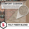 Picture of Mohawk Home 2' x 3' Non Slip Rug Pad Gripper 3/8 Thick Dual Surface Felt + Rubber Gripper - Safe for All Floors