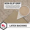 Picture of Mohawk Home 2' x 3' Non Slip Rug Pad Gripper 3/8 Thick Dual Surface Felt + Rubber Gripper - Safe for All Floors