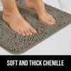 Picture of Gorilla Grip Bath Rug 60x24, Thick Soft Absorbent Chenille, Rubber Backing Quick Dry Microfiber Mats, Machine Washable Rugs for Shower Floor, Bathroom Runner Bathmat Accessories Decor, Latte