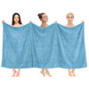 Picture of Cotton Paradise Oversized Bath Sheet, 100% Cotton 40x80 Clearance Bath Towel Sheet, Turkish Extra Large Bath Towel for Bathroom, Sky Blue Bathsheet