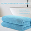 Picture of Cotton Paradise Oversized Bath Sheet, 100% Cotton 40x80 Clearance Bath Towel Sheet, Turkish Extra Large Bath Towel for Bathroom, Sky Blue Bathsheet