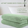 Picture of Cotton Paradise Oversized Bath Sheet 100% Cotton 40x80 Clearance Bath Towel Sheet, Extra Large Bath Towel for Bathroom and Pool, Sage Green Bathsheet