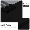 Picture of Joydeco 100% Blackout Curtains 72 Inch Long, Black Black Out Curtains for Bedroom Windows, Room Darkening Thermal Insulated Short Textured Grommets Drapes for Living Room
