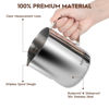 Picture of Milk Frothing Pitcher, 20oz Steaming Pitcher Stainless Steel Espresso Machine Accessories for Coffee Bar, Cappuccino Barista Tools Milk Jug Steamer Frother Cup with Decorating Latte Art Pen