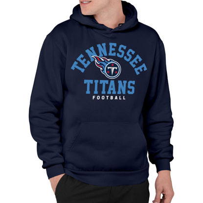 Picture of Junk Food Clothing x NFL - Tennessee Titans - Classic Team Logo - Unisex Adult Pullover Fleece Hoodie for Men and Women - Size XX-Large , Blue