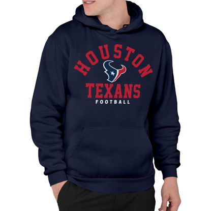 Picture of Junk Food Clothing x NFL - Houston Texans - Classic Team Logo - Unisex Adult Pullover Fleece Hoodie for Men and Women - Size 3X-Large
