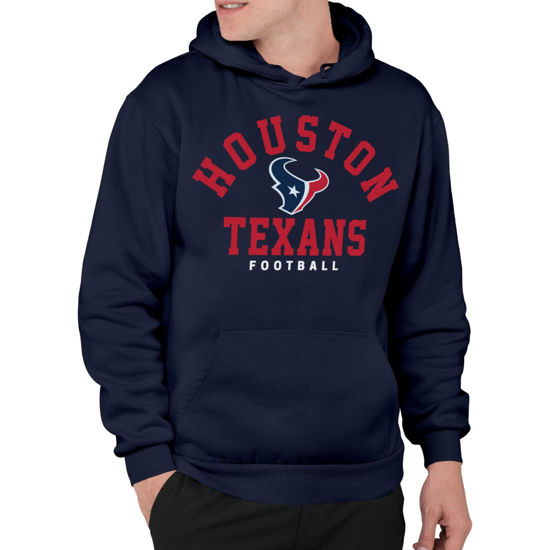 Picture of Junk Food Clothing x NFL - Houston Texans - Classic Team Logo - Unisex Adult Pullover Fleece Hoodie for Men and Women - Size 3X-Large