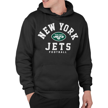 Picture of Junk Food Clothing x NFL - New York Jets - Classic Team Logo - Unisex Adult Pullover Fleece Hoodie for Men and Women - Size X-Large