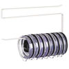 Picture of Tumbler Lid Organizer, Horizontal Tumbler Lid Storage Hook Up to 10 Lids, Space Saving Cup Lid Holders Under Cabinet Tumbler Lid Hook for Kitchen Organizer and Storage, Paper Towel Rack Hanger (White)
