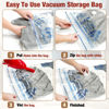 Picture of Vacuum Storage Bags, 10 Large Space Saver Vacuum Seal Bags, Space Bags, Vacuum Sealer Bags for Clothes, Blankets, Bedding (10L)