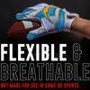 Picture of Franklin Sports Los Angeles Chargers Youth NFL Football Receiver Gloves - Receiver Gloves for Kids - NFL Team Logos and Silicone Palm - Youth S/XS Pair