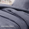 Picture of Bedsure California King Comforter Set - Denim Grey Cal King Size Comforter, Soft Cationic Dyed Bedding Set for All Seasons, 3 Pieces, 1 Comforter (104"x96") and 2 Pillow Shams (20"x36"+2")