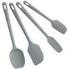 Picture of ChefAide 4 Pieces Silicone Spatula Set, Food Grade Rubber Spatula, Upgrade Strong Handle with Ergonomic Grip, Heat Resistant for Nonstick Cookware, Cooking
