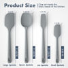 Picture of ChefAide 4 Pieces Silicone Spatula Set, Food Grade Rubber Spatula, Upgrade Strong Handle with Ergonomic Grip, Heat Resistant for Nonstick Cookware, Cooking