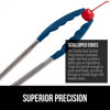 Picture of Gorilla Grip Stainless Steel Heat Resistant Kitchen Tongs for Cooking, 9 + 12 Inch, Set of 2 BBQ Tong, Non Scratch Silicone Tip for Pan, Strong Grip, Grab Food, Toss Salad, Air Fryer, Pull Lock, Blue