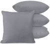 Picture of Utopia Bedding Zippered Waterproof Throw Pillow Protectors (No Pillow Inserts), European (Pack of 4, Grey), Bed Bug Proof Decorative Pillow Encasement Covers for Outdoors, Bed, Couch 26 x 26 inches