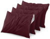 Picture of Utopia Bedding Waterproof Pillow Protectors Zippered (4 Pack, Burgundy) King Size, Bed Bug Proof Pillowcases, Pillow Encasement Covers 20 x 38 Inches